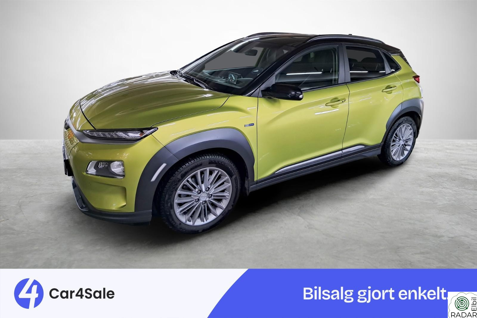 HYUNDAI Kona 64kwh 449km / Skinn / Norsk / HUD/ ACC/ Soltak/ V.Pumpe