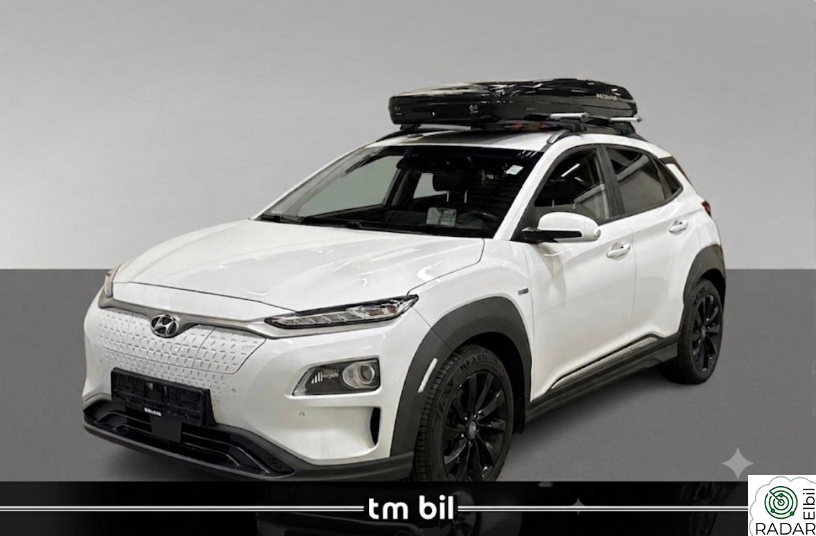 HYUNDAI Kona 64 kWh Teknikk 507 km. Skinn Krell stereo  Historikk