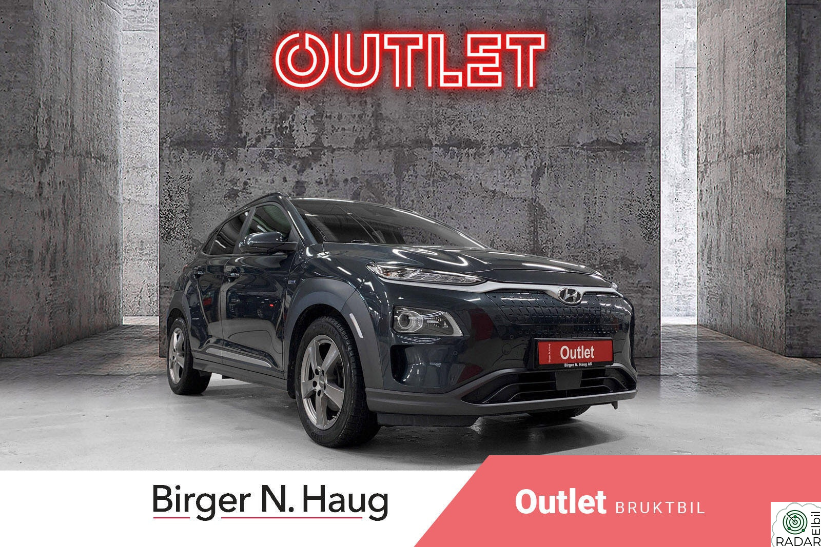 HYUNDAI Kona 64 kWt Teknikk OUTLET|LEVERINGS KLAR|DAB|R-KAMERA|SKINN