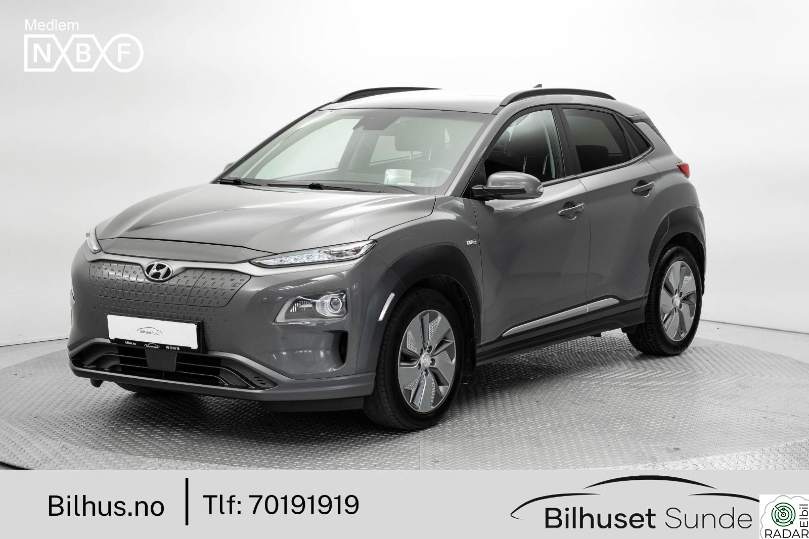 HYUNDAI Kona LR 204hk Premium,Skinn,R.Kam,ACC,KRELL,Navi,HUD,DAB++