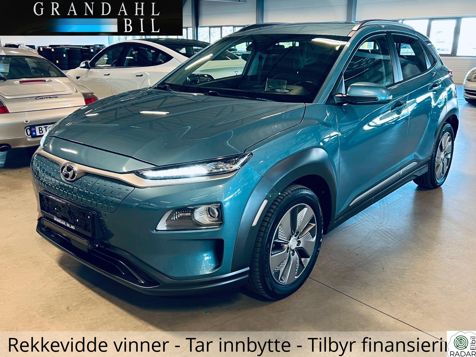 HYUNDAI Kona EV - 204 HK - 64 Kwh - Navi - Ryggekamera - Skinn