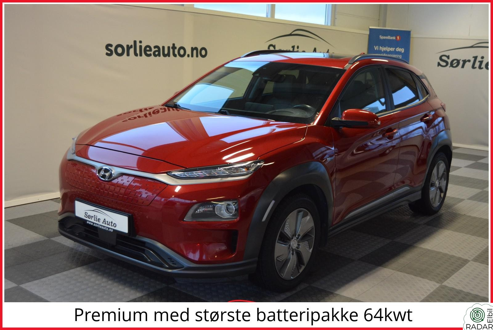 HYUNDAI Kona Premium Skinn Navi Kamera 64kw 204HK Garanti