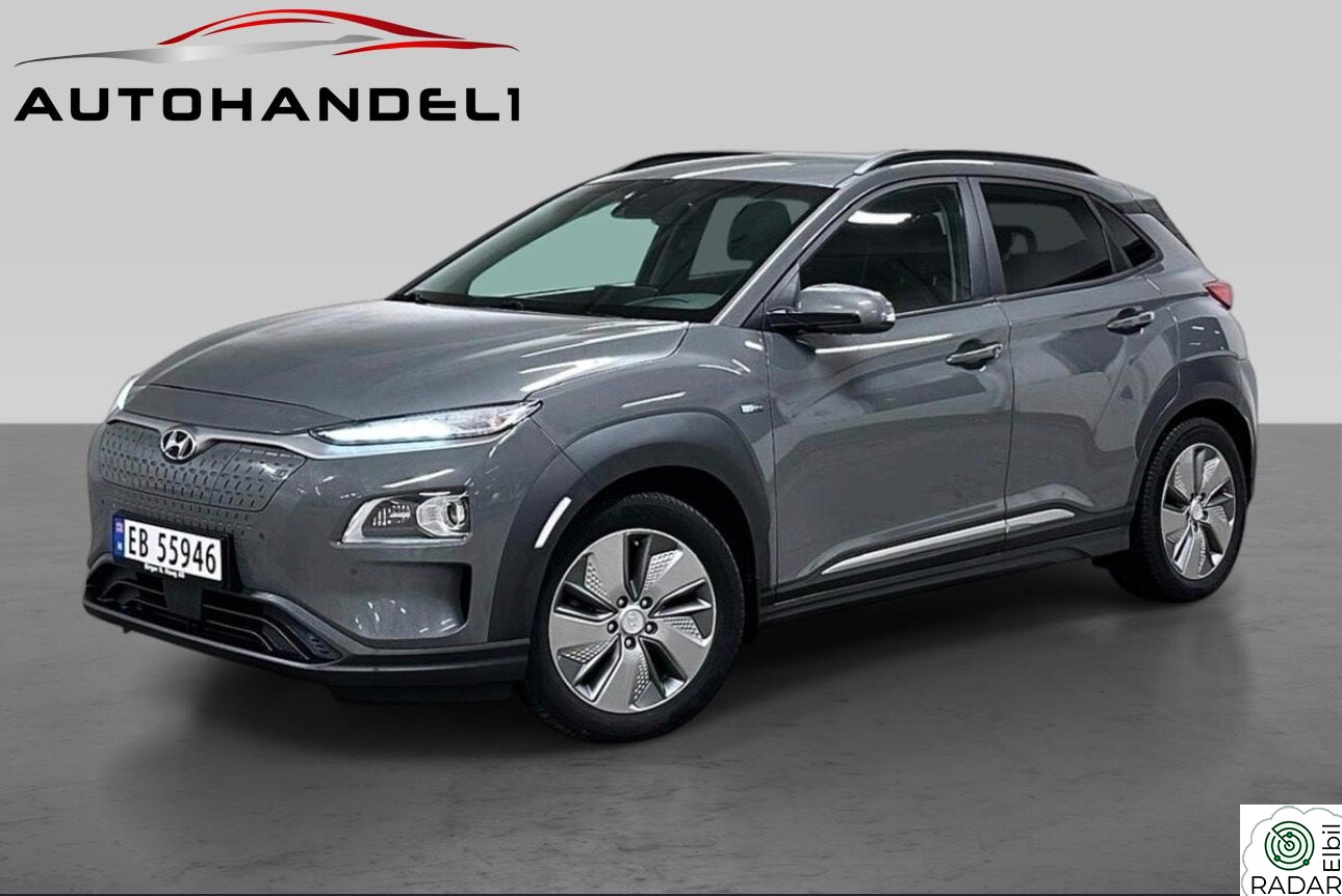 HYUNDAI Kona Premium 64 kWh/HENGERFESTE + TAKSTATIV - komplett bil!