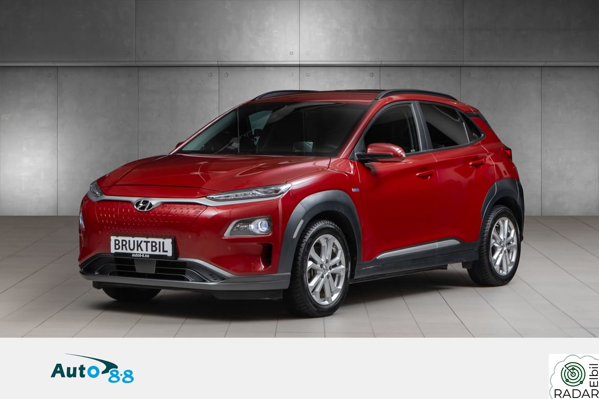 HYUNDAI Kona LR Premium med skinn kun 38.000Km!