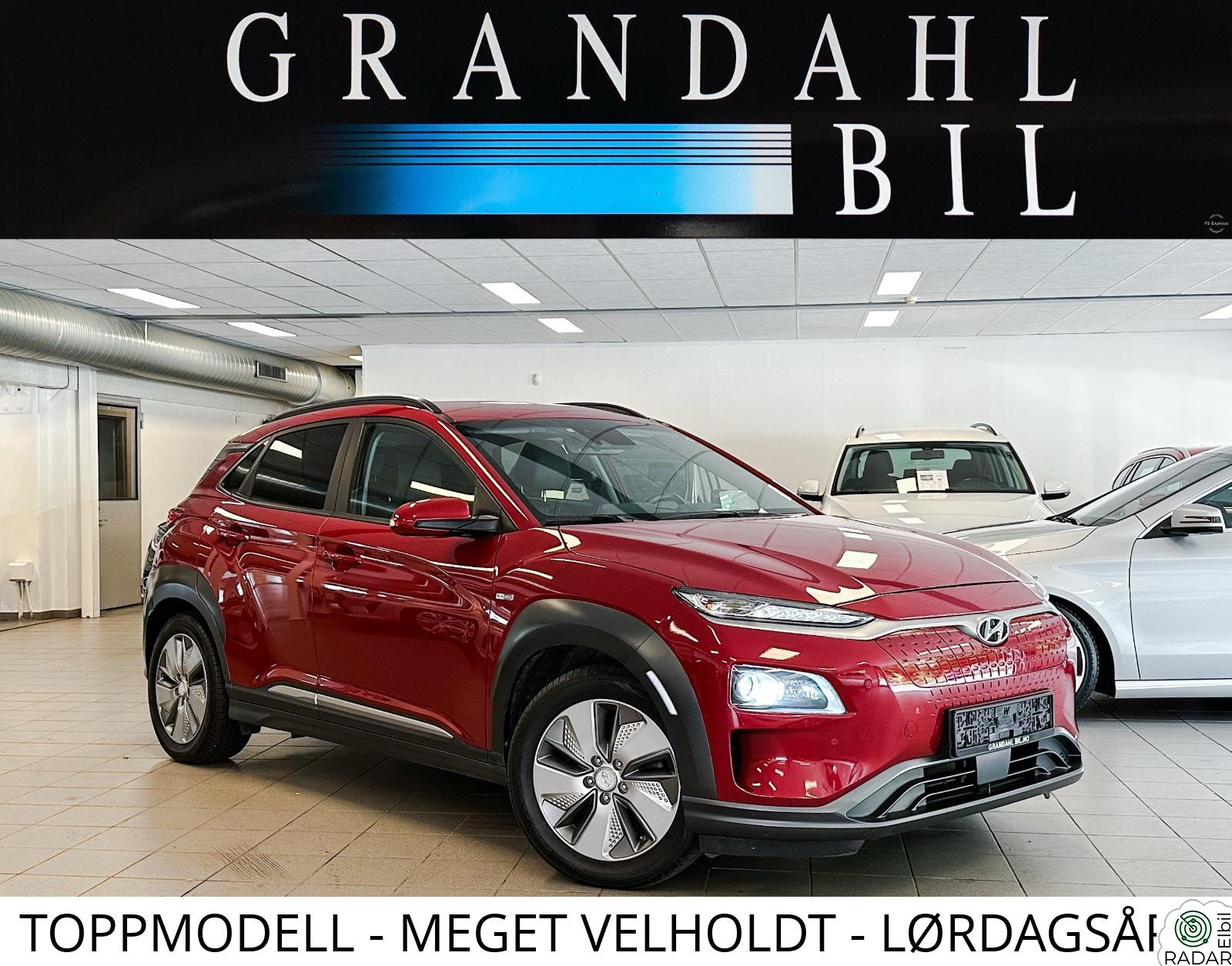 HYUNDAI Kona 64KWT PREMIUM SKINN HEAD UP HENGERFESTE APP STYRING