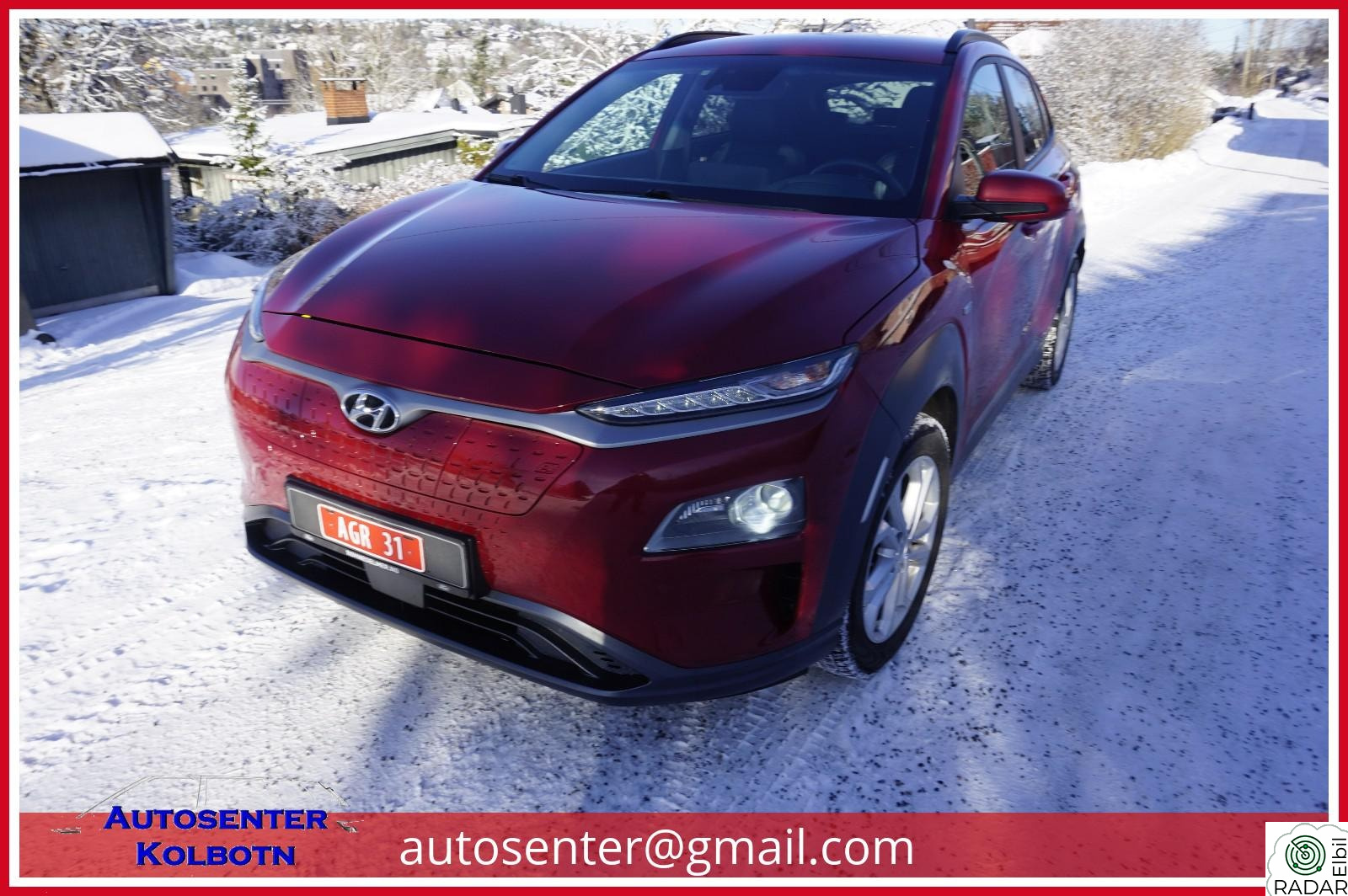 HYUNDAI Kona Premium. 64kw. Skinn. Head up. Navi. Rygge kamera.