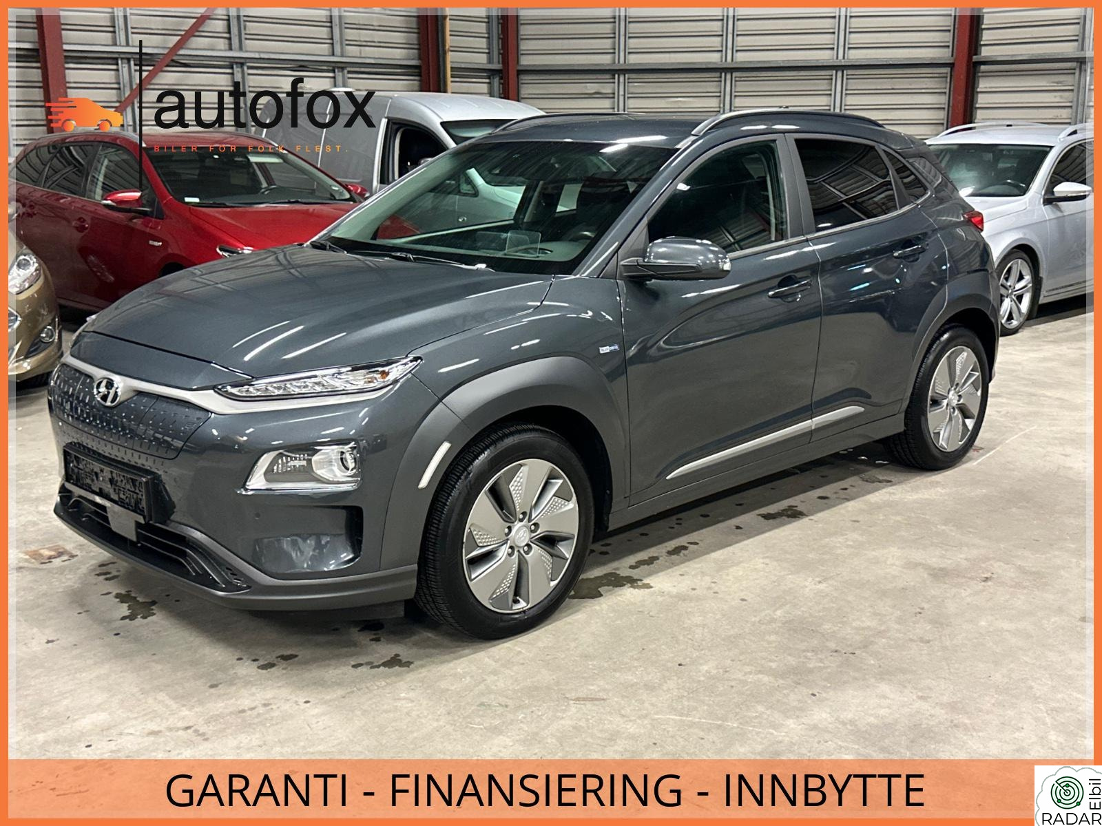 HYUNDAI Kona 64KW/Premium/Helskinn/Navi/Kamera/El.Seter/Nybilgaranti