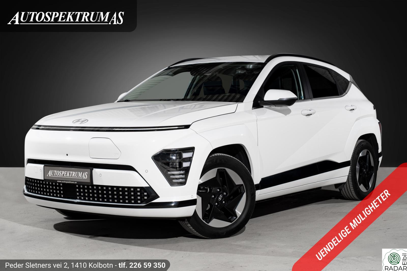 HYUNDAI KONA LongRange 509km WLTP/Premium/360/BOSE/Skinn/ACC/Norsk++