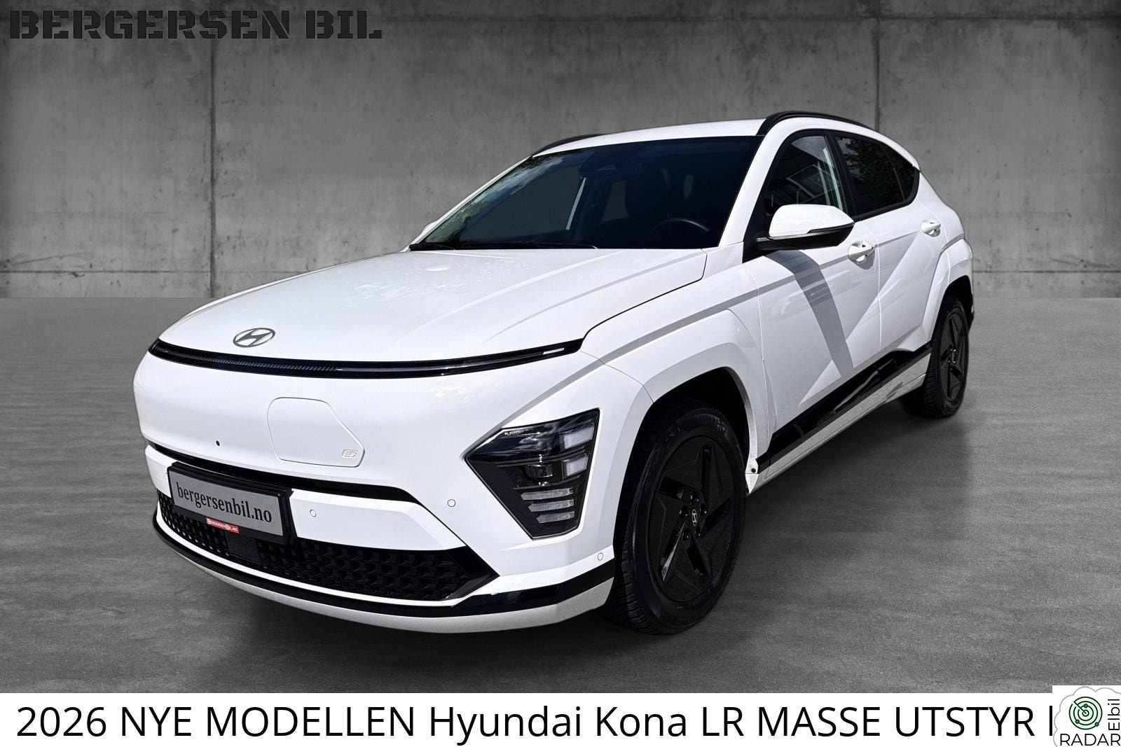 HYUNDAI KONA 2026 NYE MODELLEN Hyundai Kona LR MASSE UTSTYR