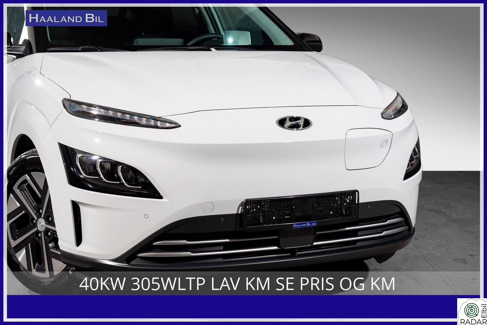 HYUNDAI Kona 40KW 305WLTP LAV KM SE PRIS OG KM