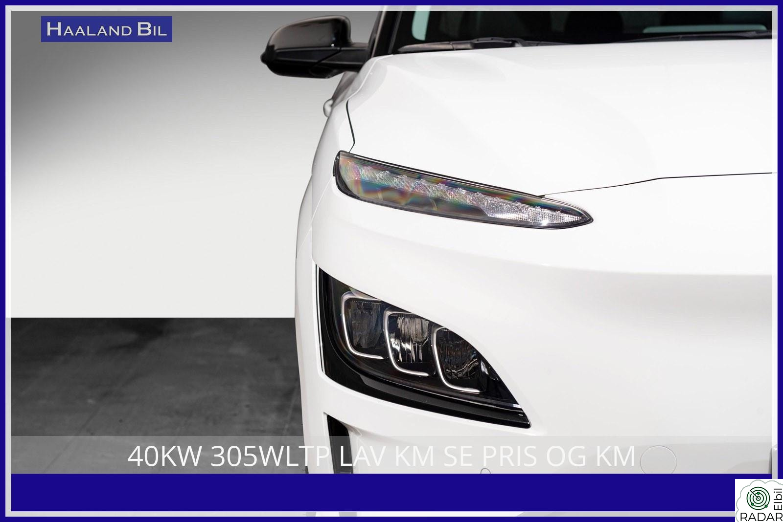 HYUNDAI Kona 40KW 305WLTP LAV KM SE PRIS OG KM