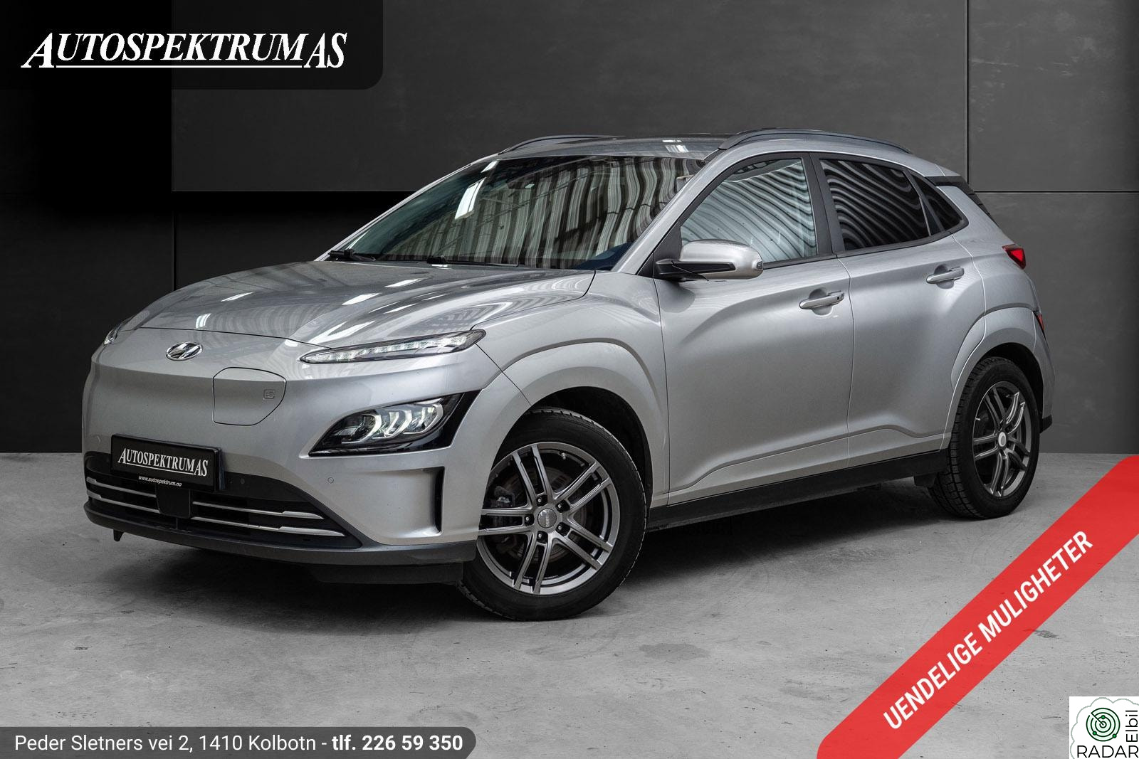 HYUNDAI Kona LongRange 64KW 204hk Facelift/484WLTP/Klar for Levering
