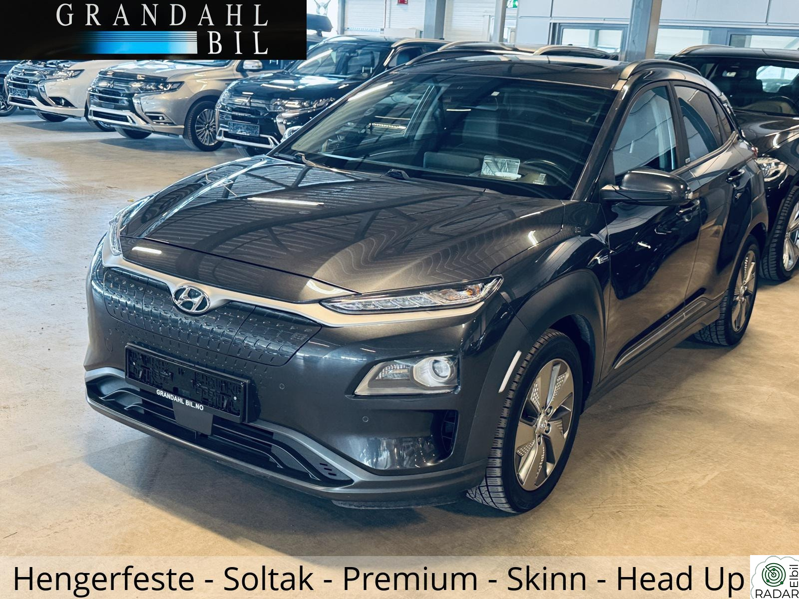 HYUNDAI Kona EV - 204 HK - 64 Kwh - SKINN - Premium - App styring