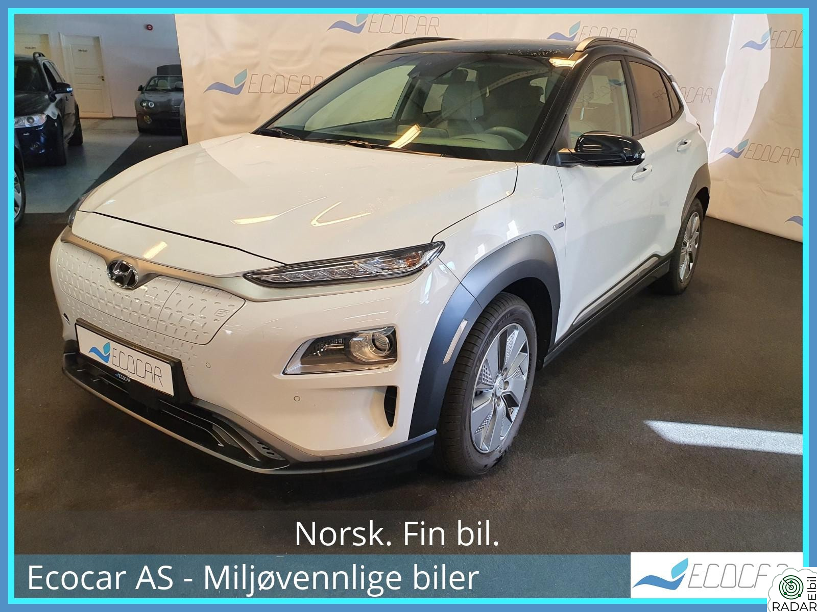 HYUNDAI Kona Premium/64KWh/HeadUp/ACC/App/3Fase/Fullskinn