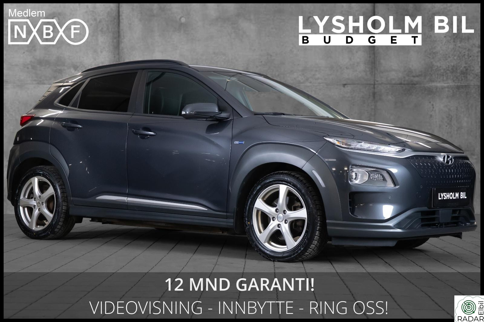 HYUNDAI Kona 64kwh Premium/Acc/Skinn/Krell/HUD/Navi/R.kamera/Ny eu!