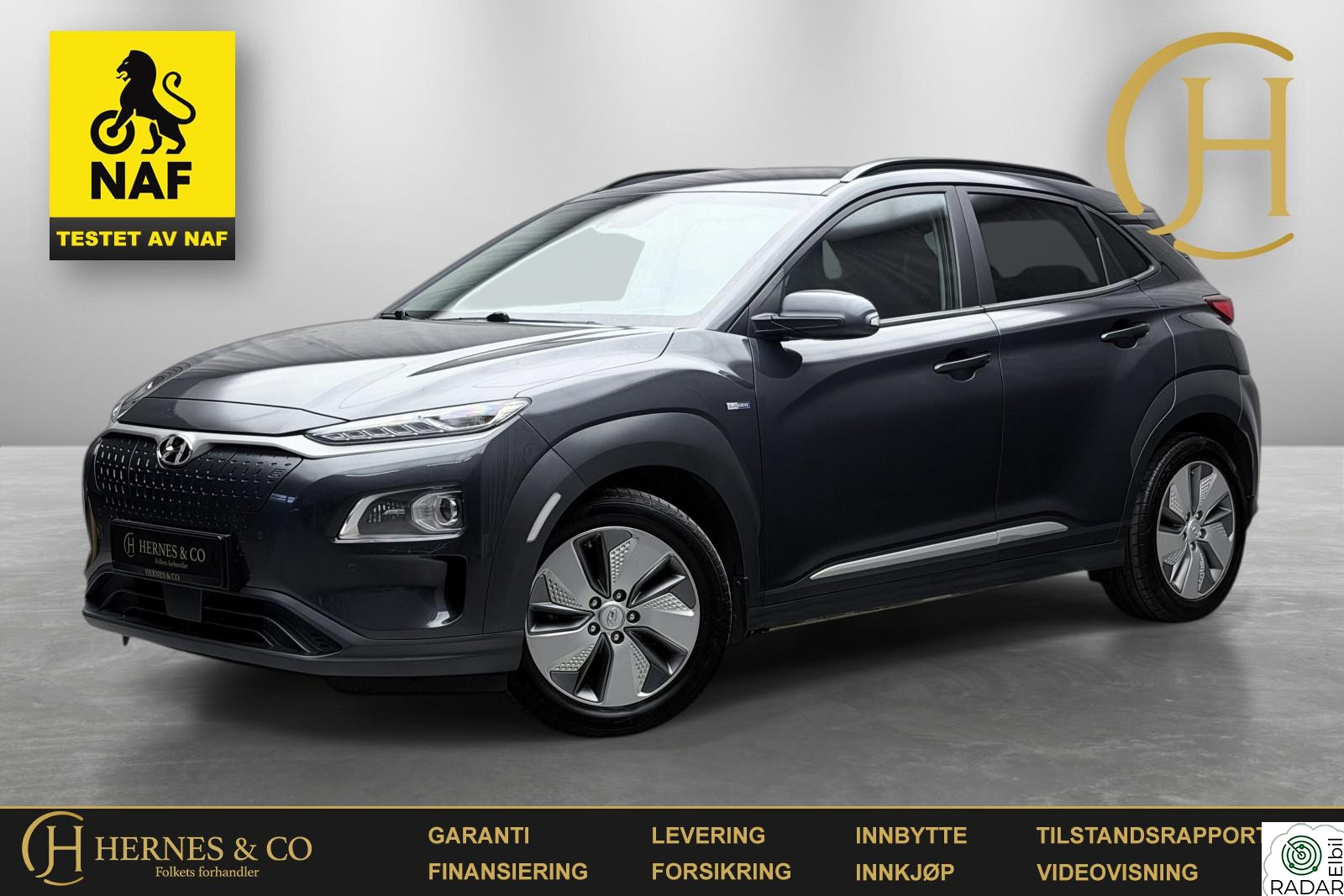 HYUNDAI Kona 484km/Premium/Acc/Hud/Oppgradert Lydsystem/Ryggekamera