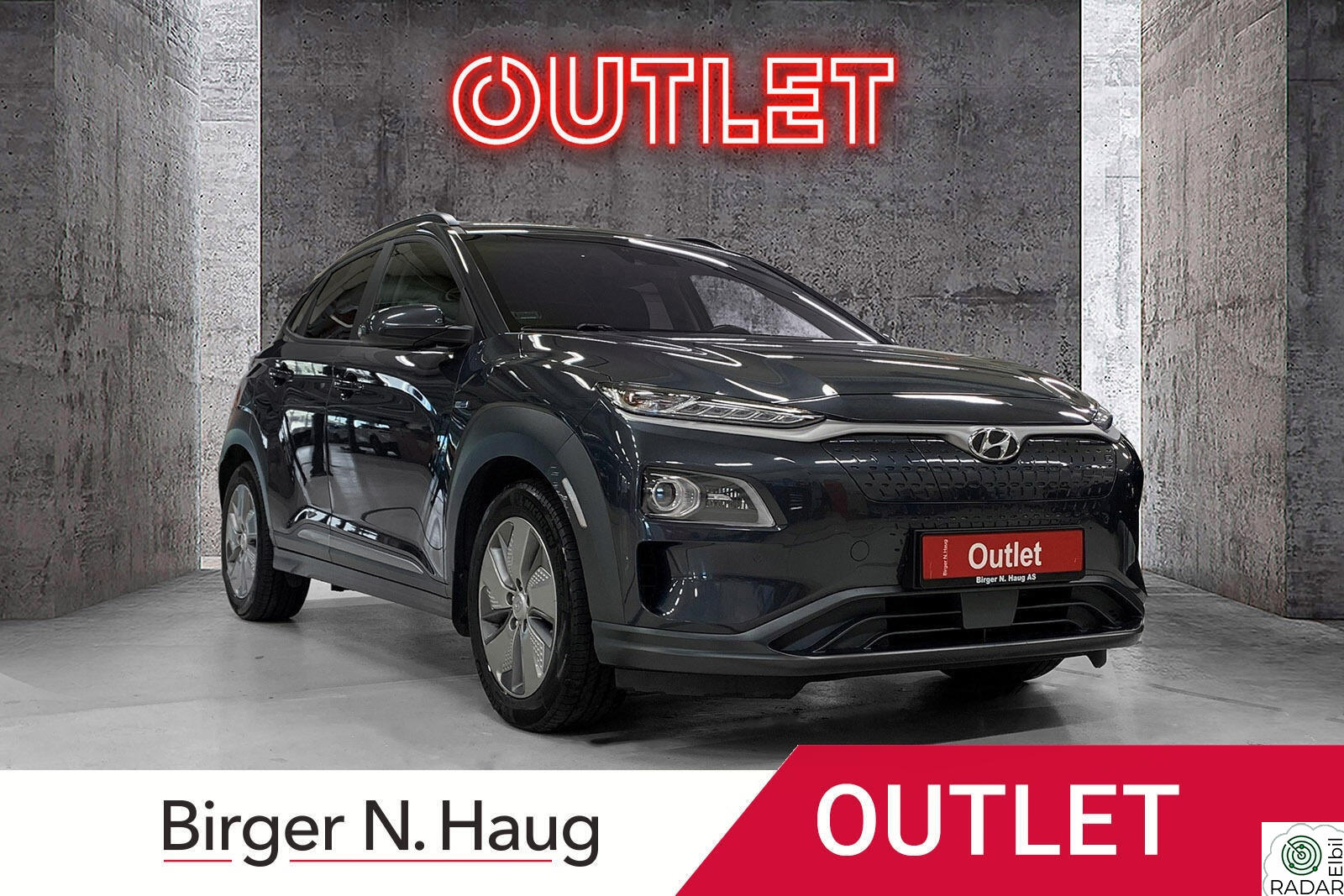 HYUNDAI Kona Premium OUTLET|LEVERINGS KLAR|NAVI|R-KAMERA|SKINN SETER