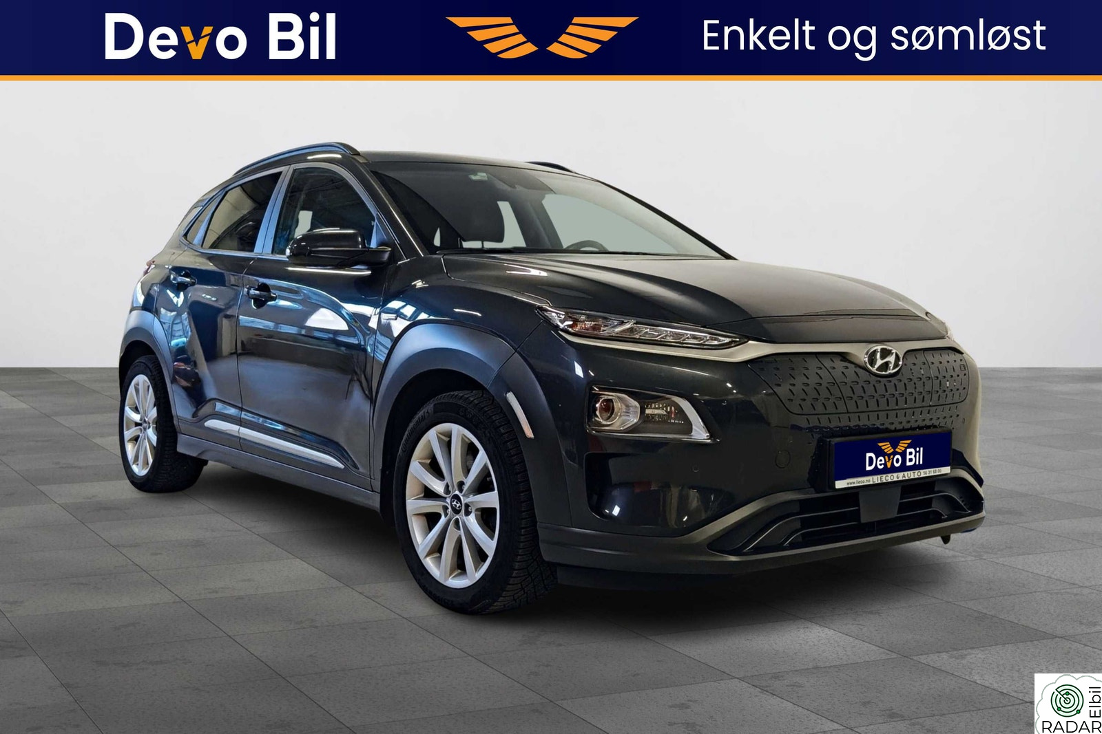 HYUNDAI Kona 64 kwh/484km/WLTP/Ryggekamera/Navi/Keyless/ACC/