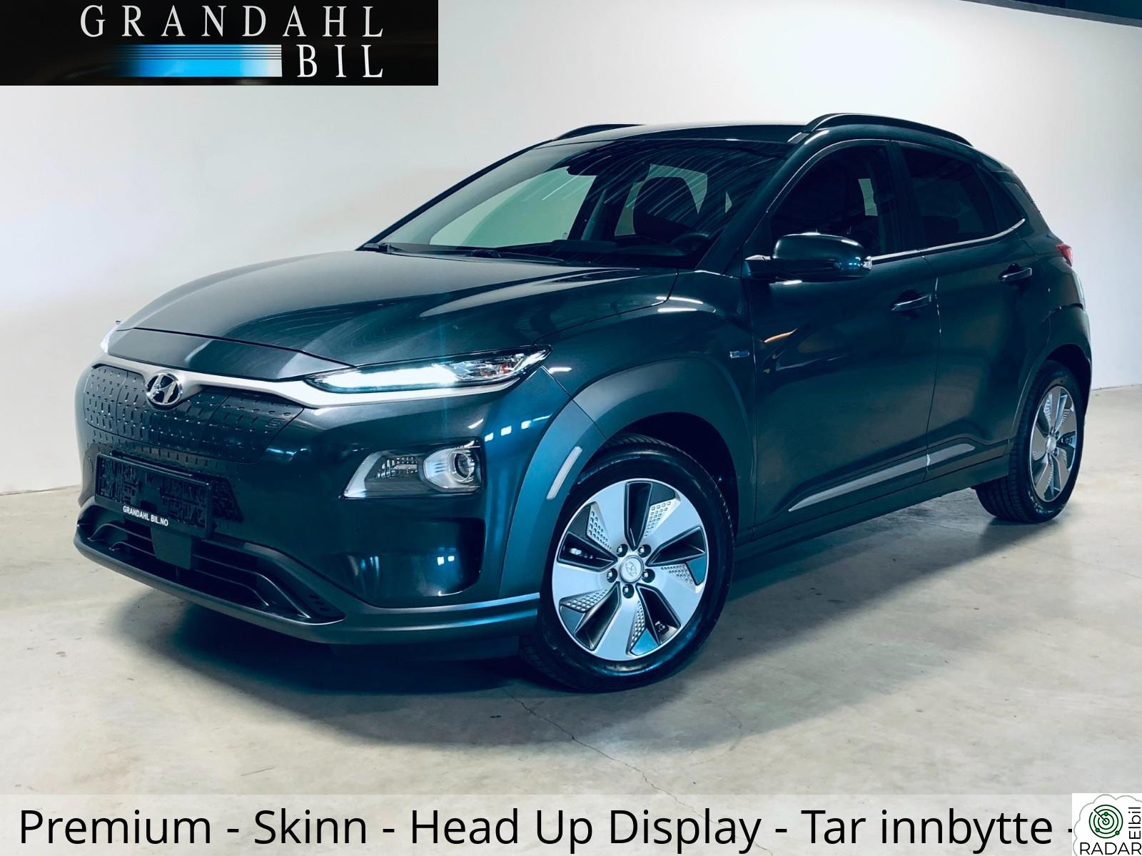 HYUNDAI Kona EV - 204 HK - 64 Kwh - SKINN - Premium - App styring