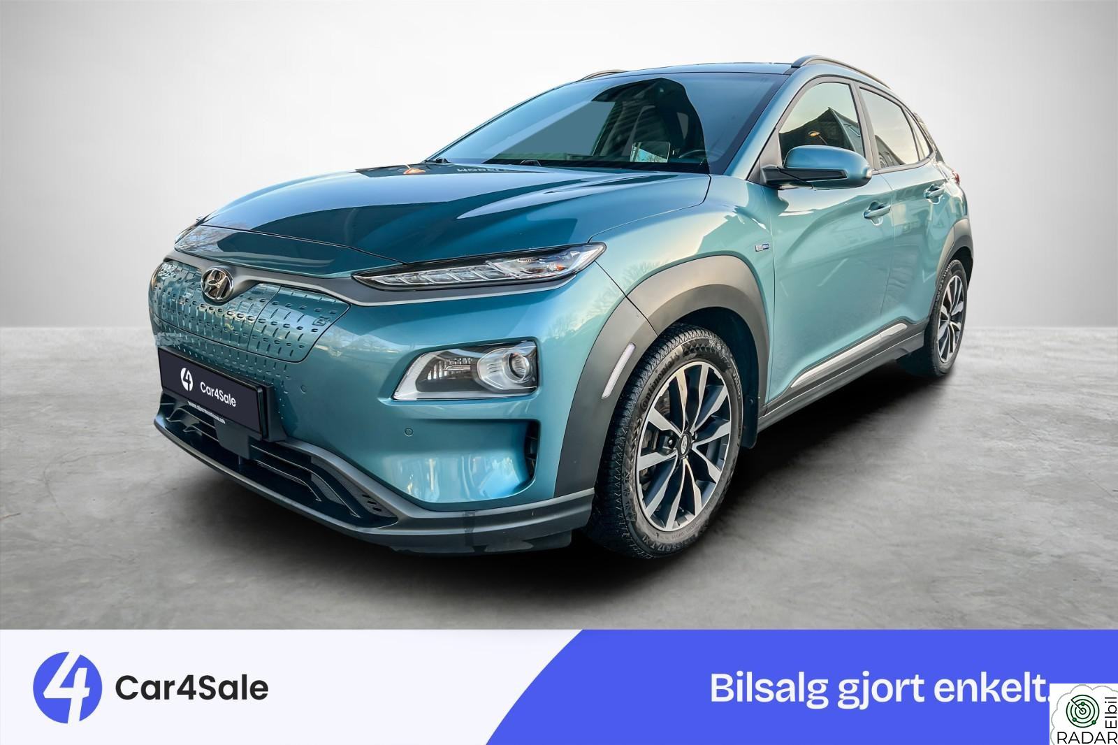HYUNDAI Kona 64kwh LR 484km / Skinn / Krok/ V.Pumpe/ Påkostet/ R.kam