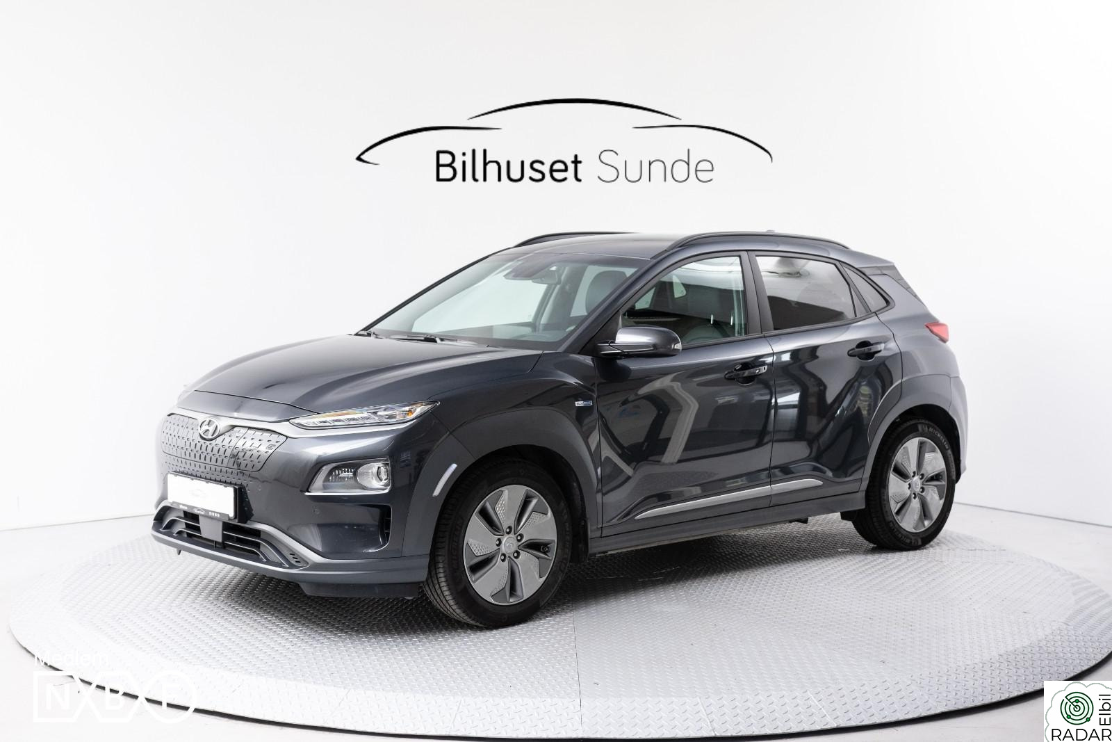 HYUNDAI Kona 64kWh LR Premium 204hk Skinn,Ventiseter,Kamera,Navi++