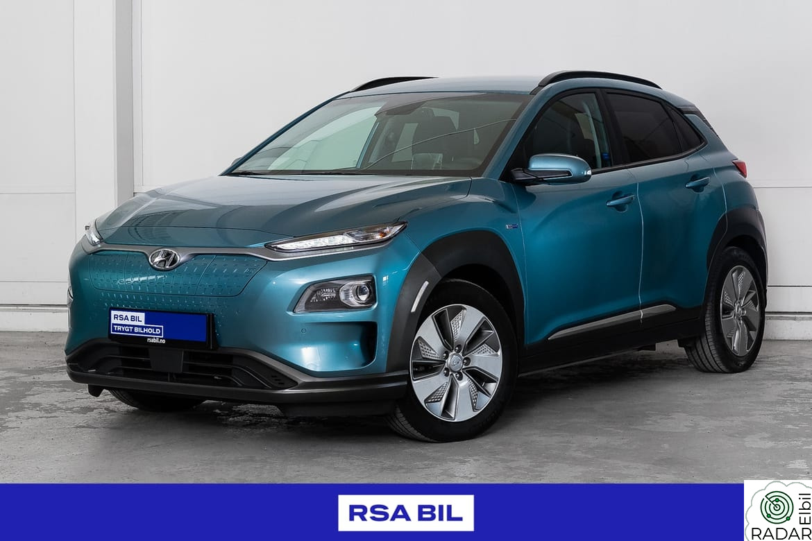 HYUNDAI Kona 64KWh LR Premium,Skinn,Krell,Ventilasjon