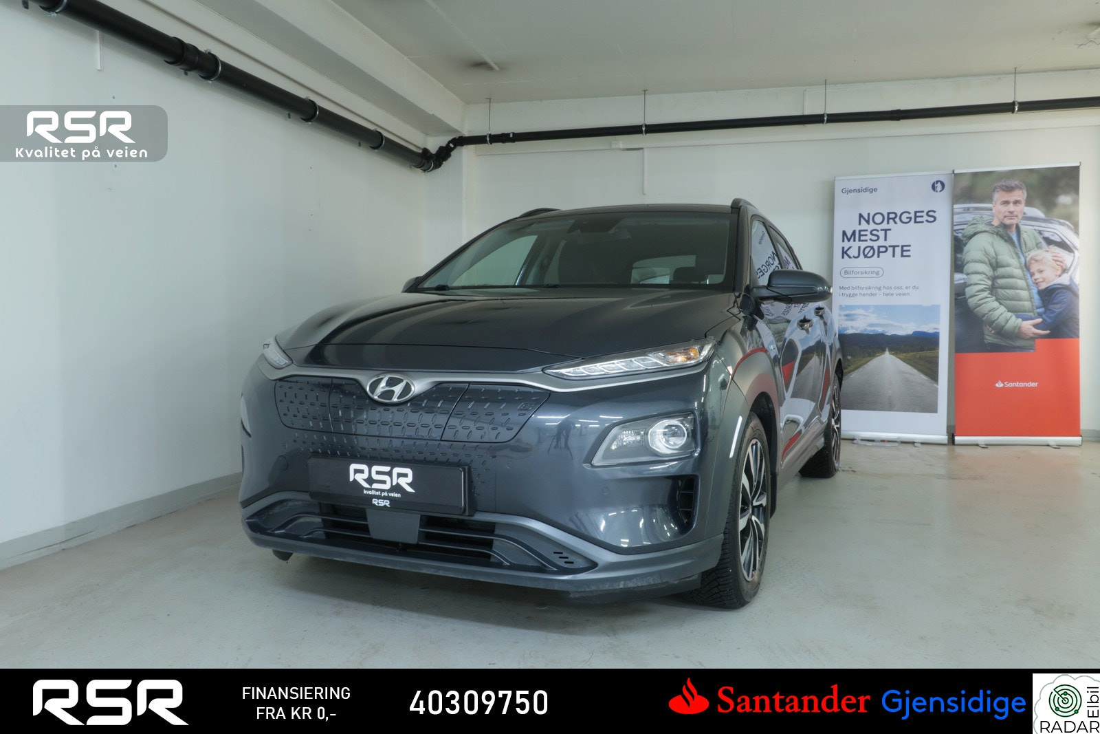 HYUNDAI Kona Premium - KRELL - NYBILGARANTI - SKINN - 1999,- i mnd.