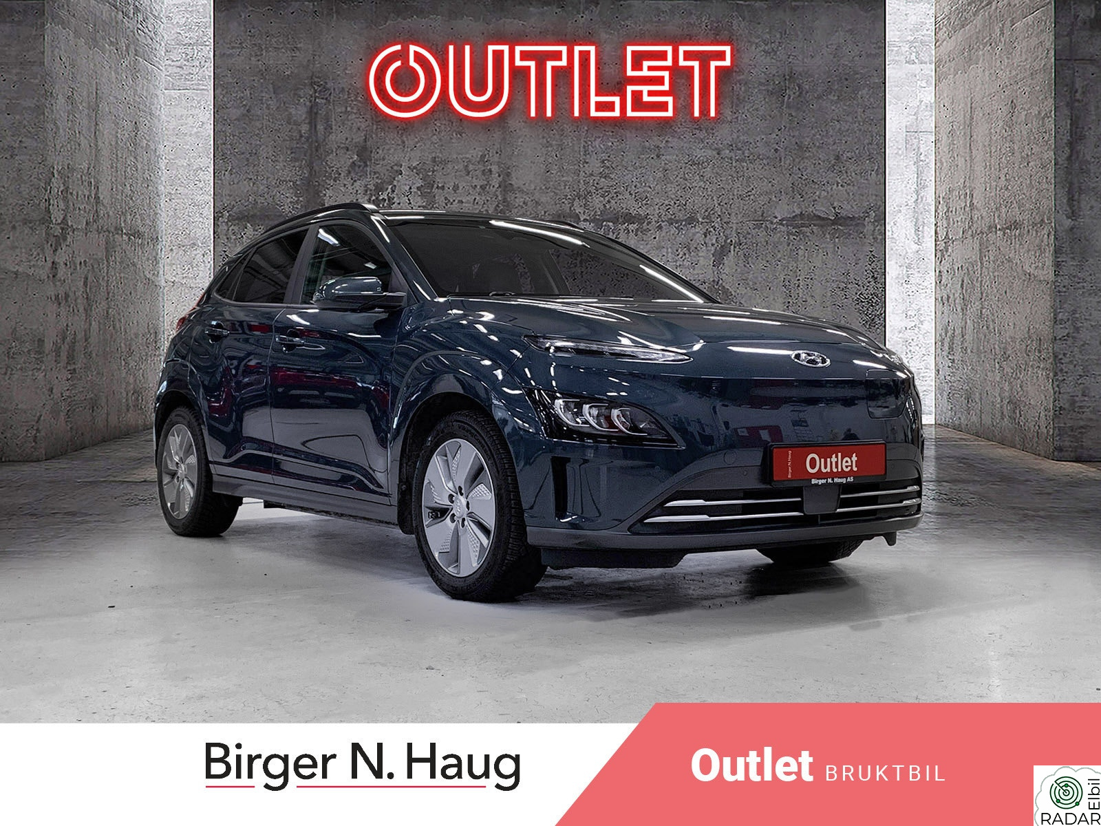 HYUNDAI Kona Premium LR OUTLET/VARMEPUMPE/NORSK/SKINN/CCS/APPSTYRING