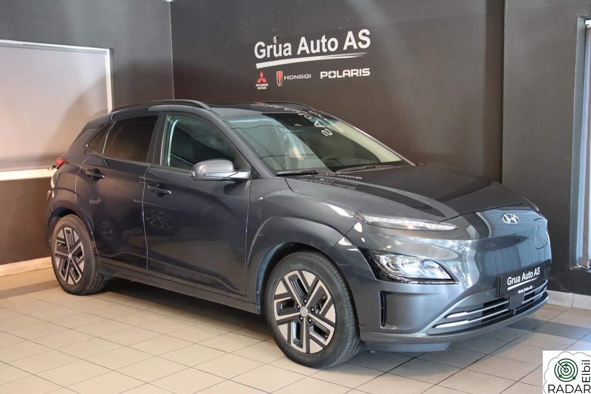 HYUNDAI Kona Premium LR 484km Skinn,Krell,Soltak,Hud,Kjøling i seter