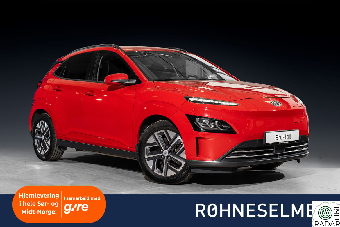 HYUNDAI Kona Long Range Premium / NORSK / SKINN / HUD / ACC / R.KAM