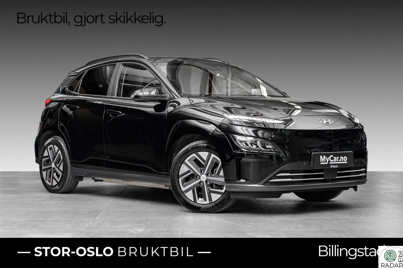HYUNDAI Kona Premium LR TOPPUTSTYRT-KROK-SKINN-VENTILERTE SETER