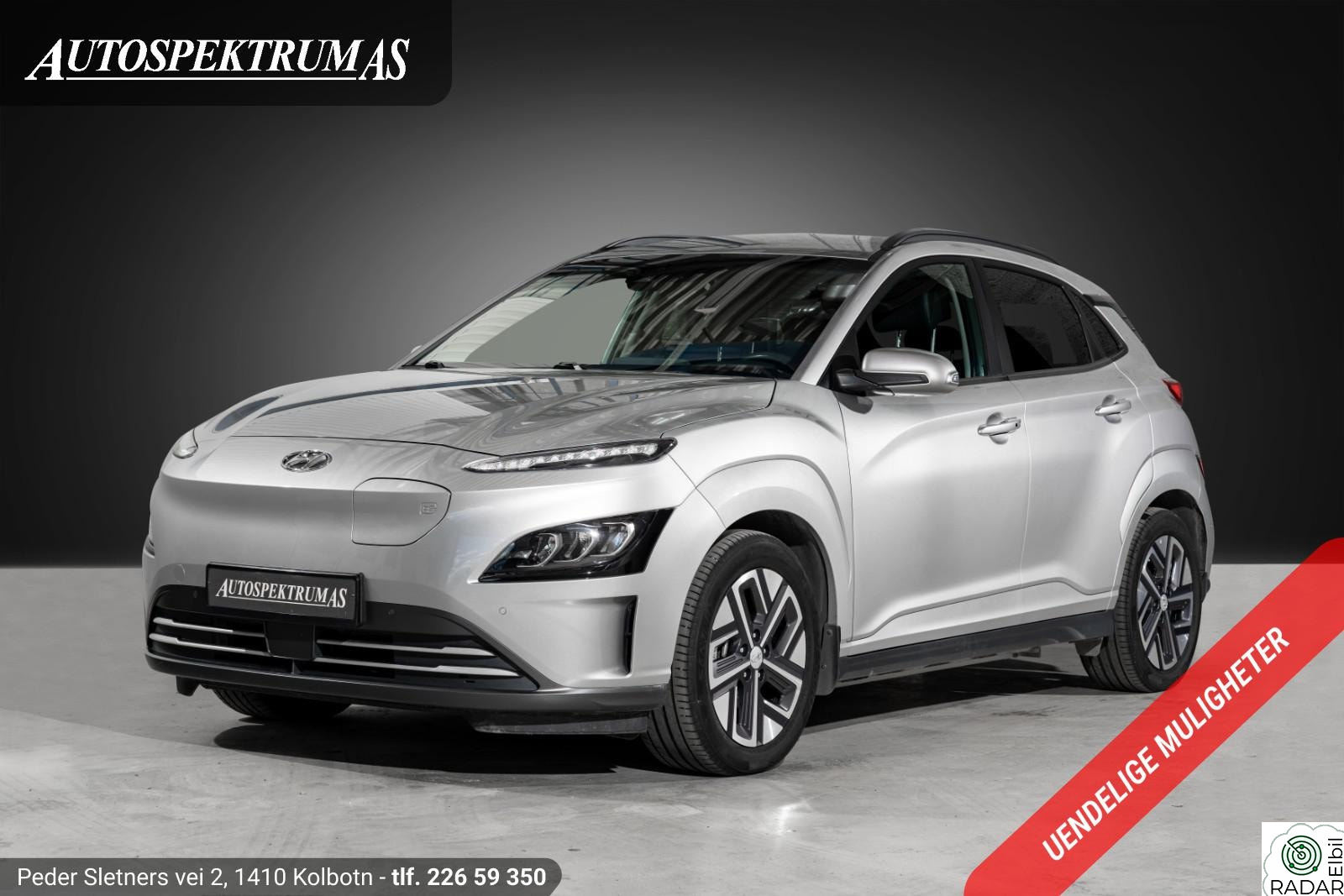 HYUNDAI Kona LongRange 64Kw Premium/Facelift/Skinn/ACC/Navi/Norsk++