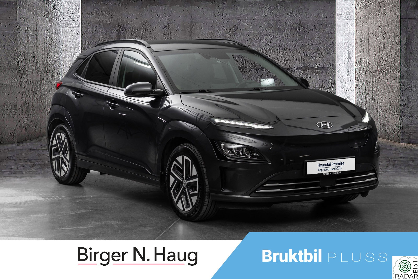 HYUNDAI Kona Premium LR NYSERVET OG LEVERINGSKLAR!