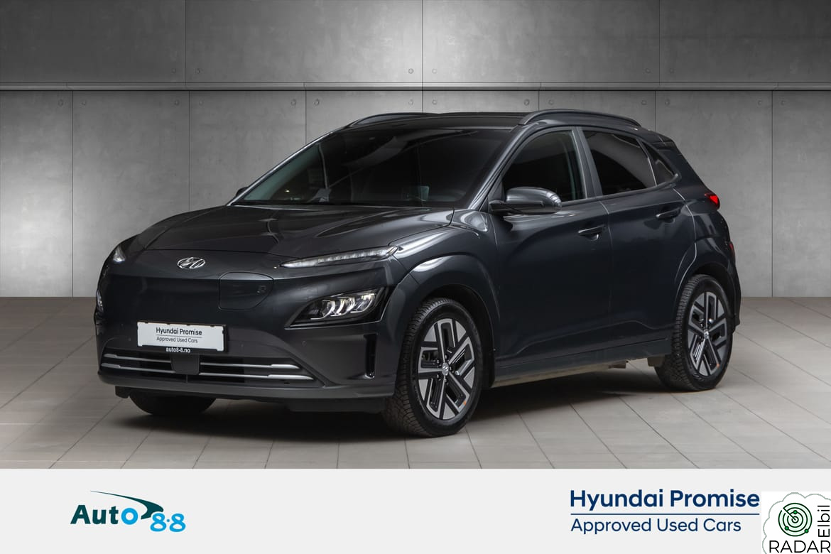 HYUNDAI Kona Premium LR 484Km Norsk bil med hengerfeste