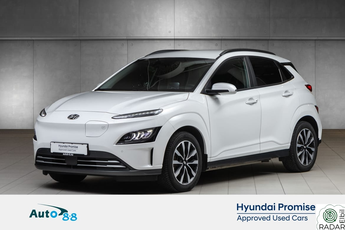 HYUNDAI Kona Premium. LR 484 KM. Krell, Skinn, vent.seter+++