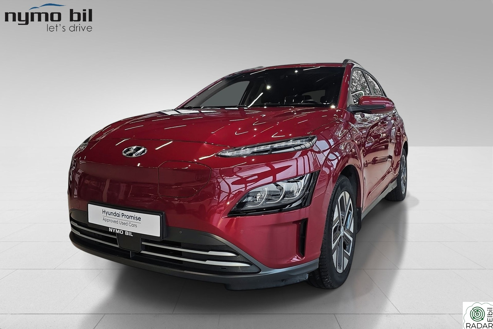 HYUNDAI Kona LR Premium 64kwh-Skinn,Ny service,Norsk bil,R.kamera