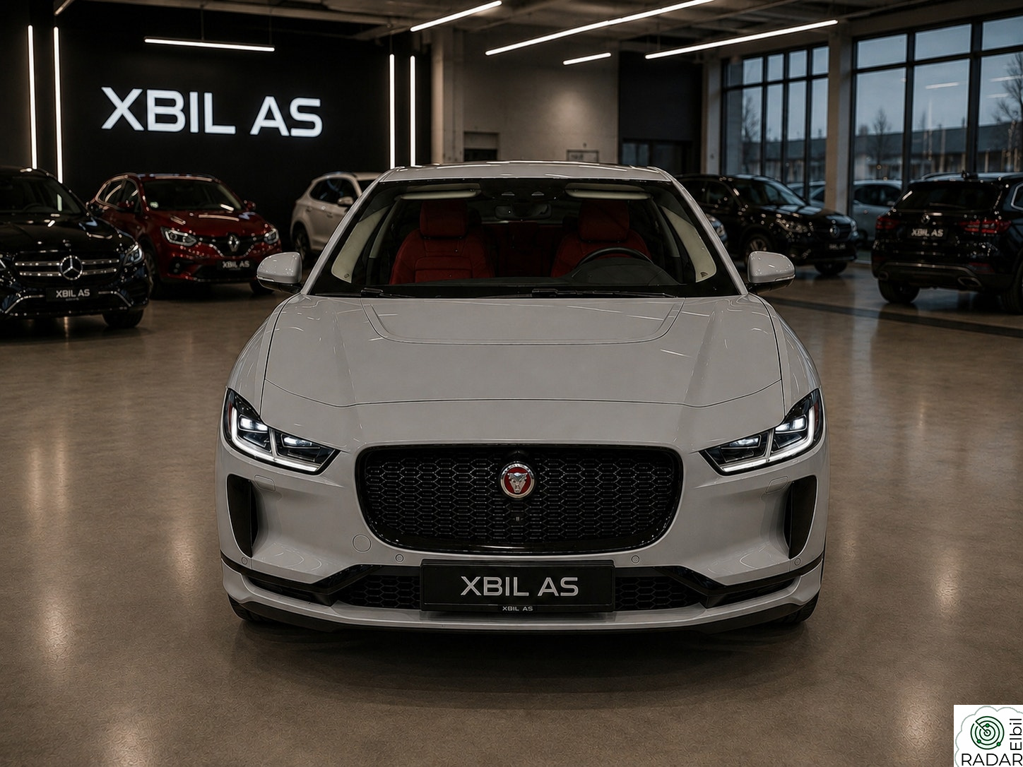 JAGUAR I-PACE 400/AWD/Auto HSE/Luft/Rødt Skinn/Panorama/HUD/H.Feste