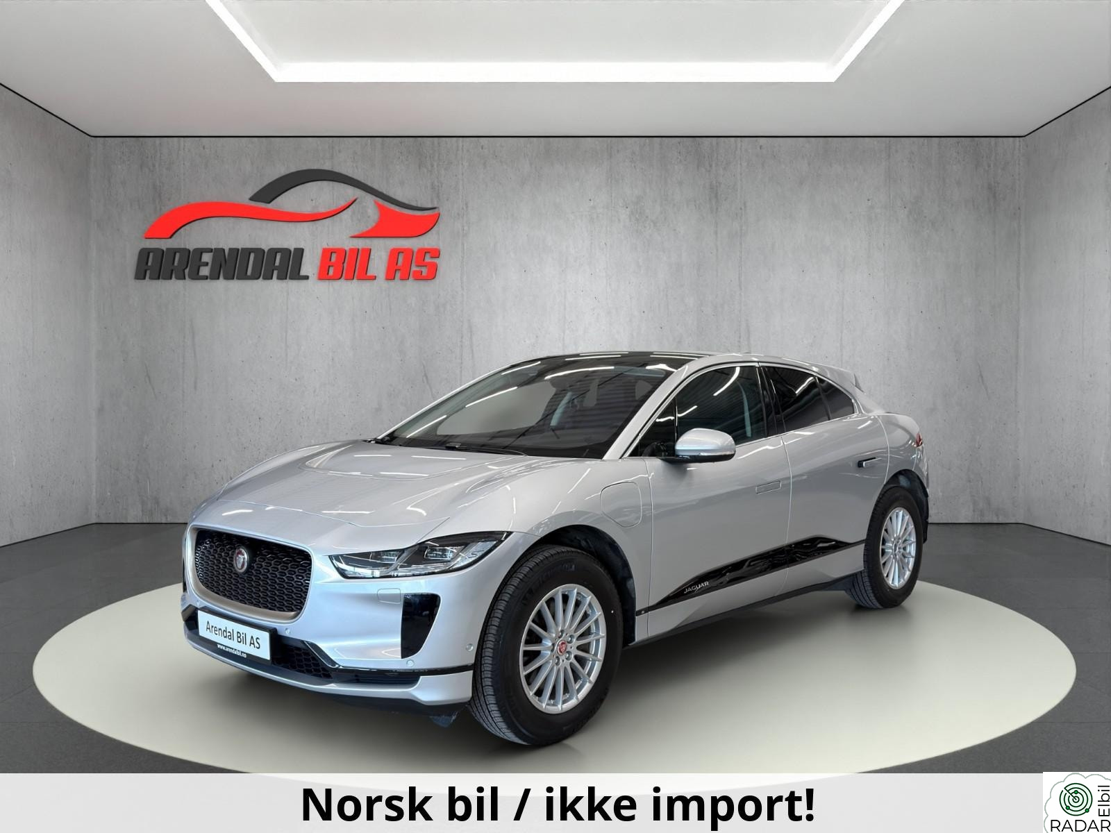JAGUAR I-PACE 400hk 470km 4WD, Pano, Meridian, H.feste, 1 eier, SE KM