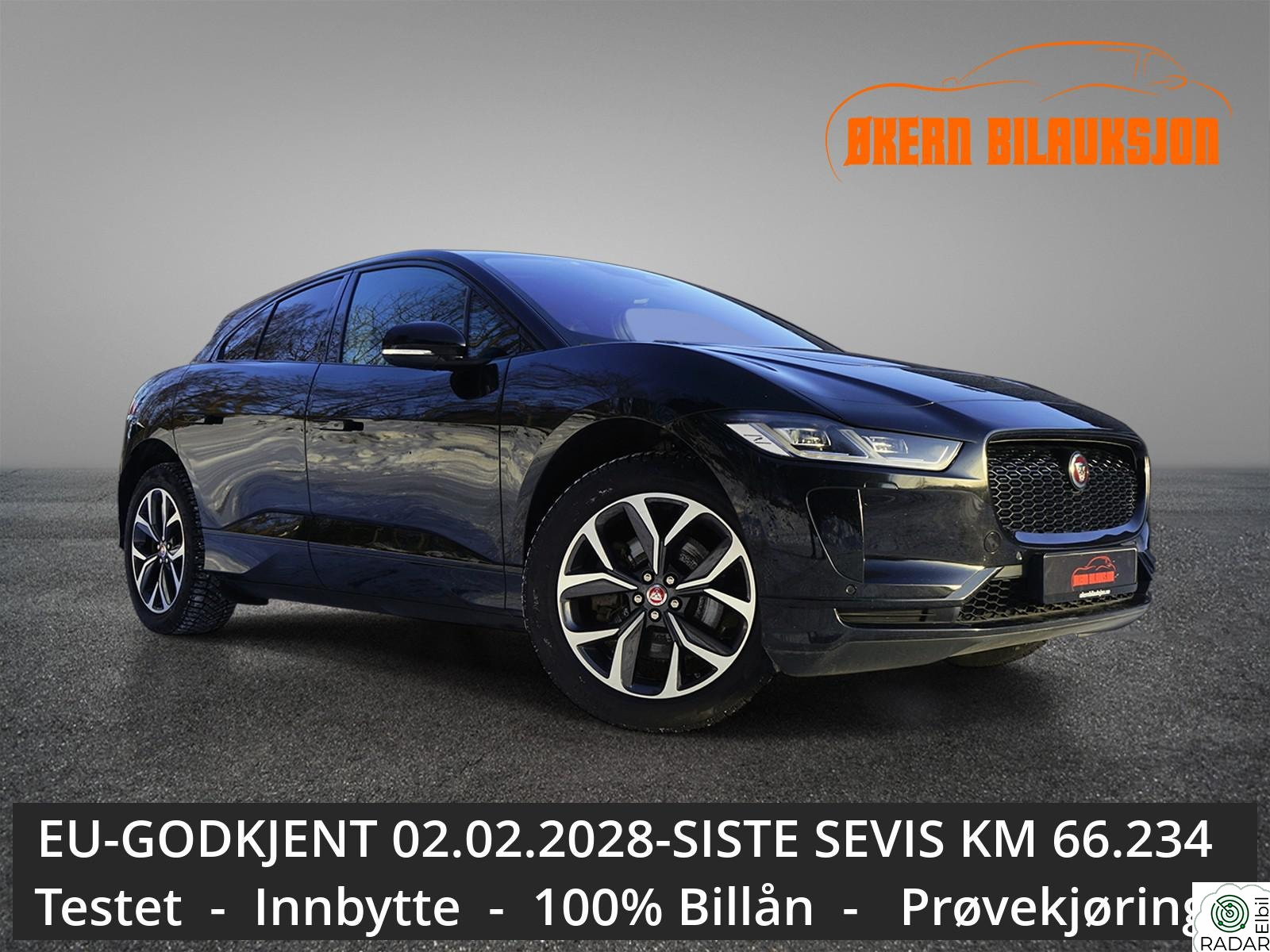 JAGUAR I-PACE EV400 S AWD GARANTI/SKINN/ACC/PANO/KROK/NORSK/