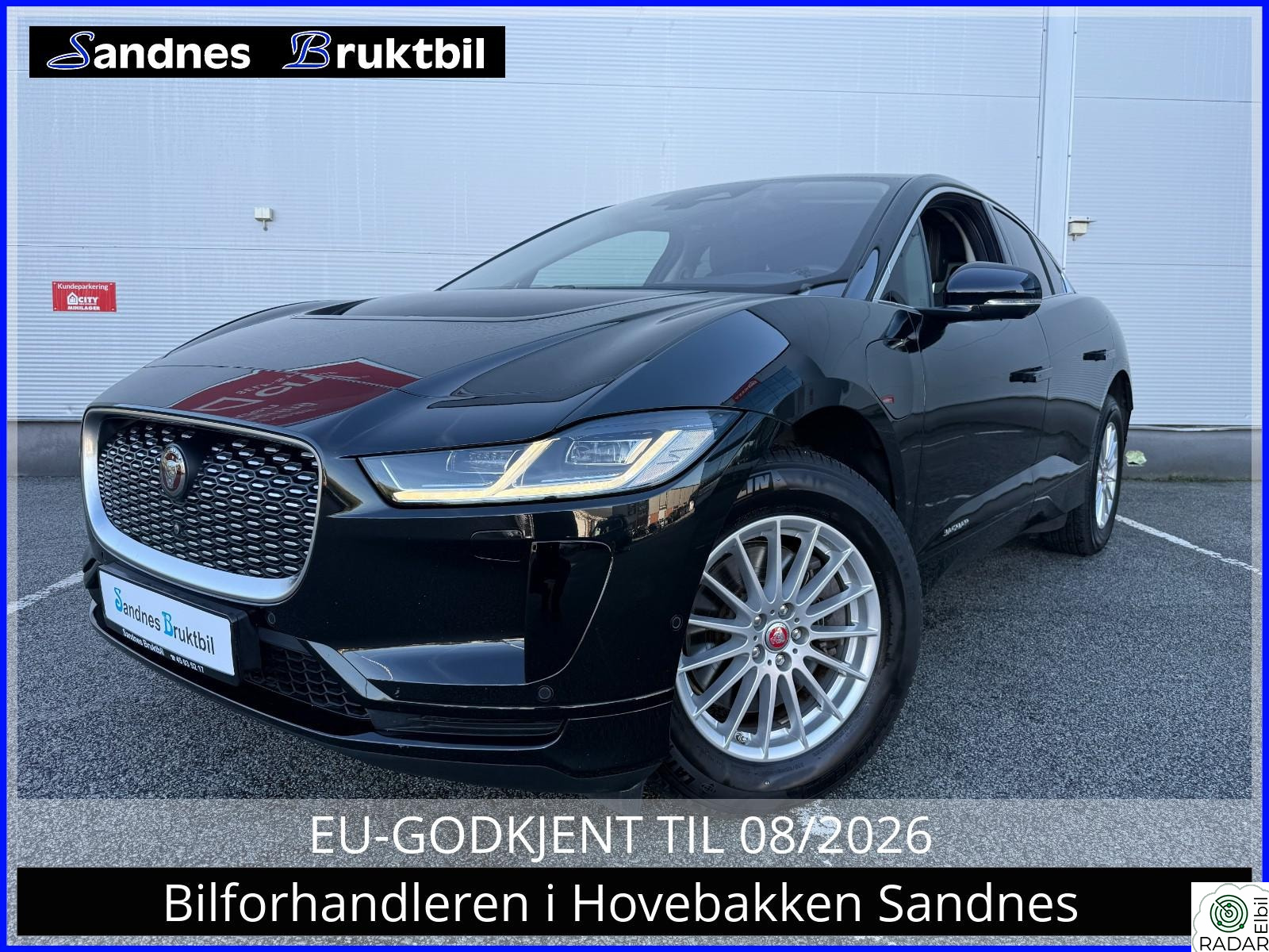JAGUAR I-PACE EV320 S,DELSKINN,PANO,MERIDIAN,NAVI,VARME RATT,360KAM