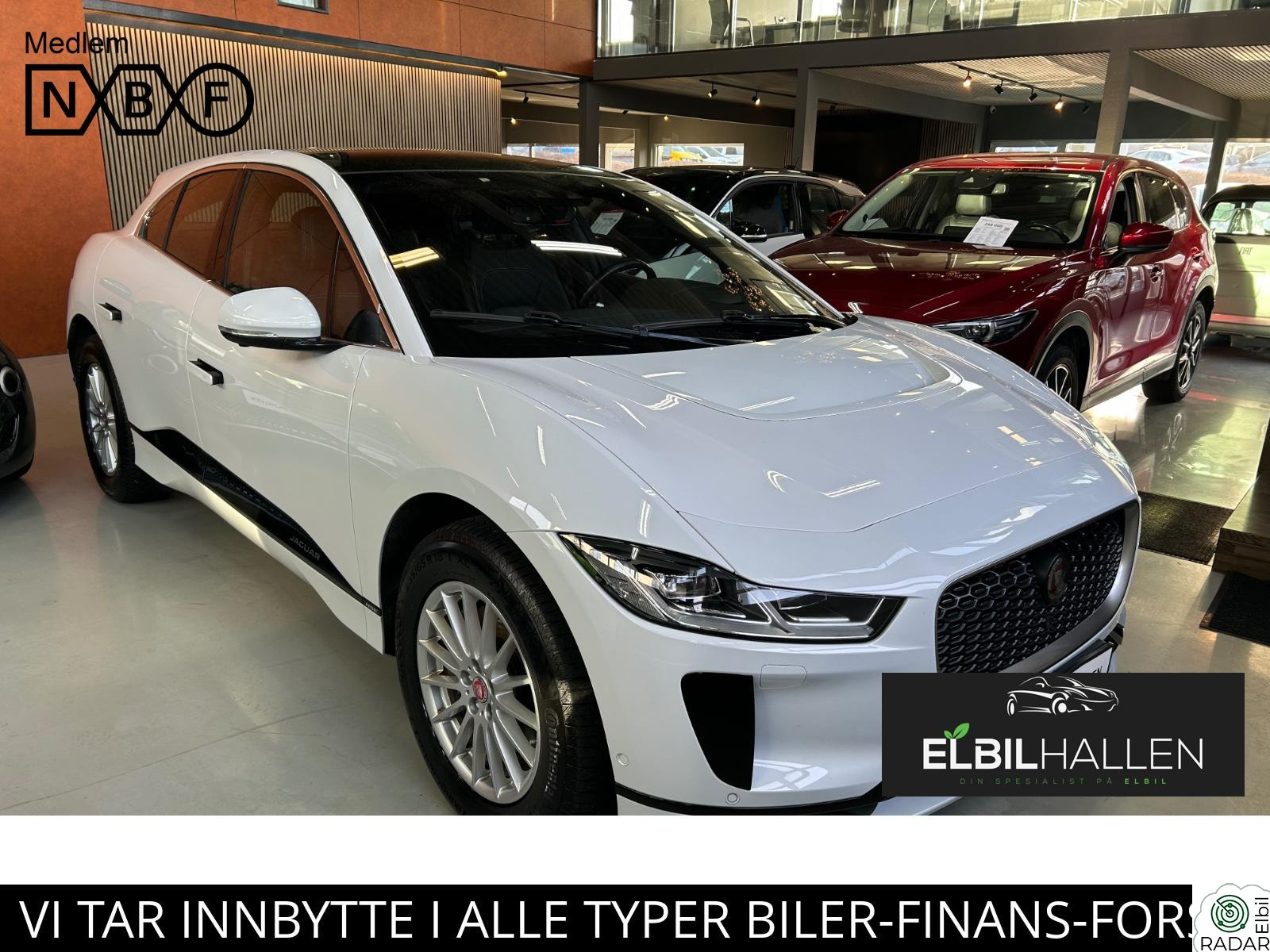 JAGUAR I-PACE HSE/SKINN/LUFT/HEAD-UP/PANO/MATRIX/360/ACC/KUN 71.650KM