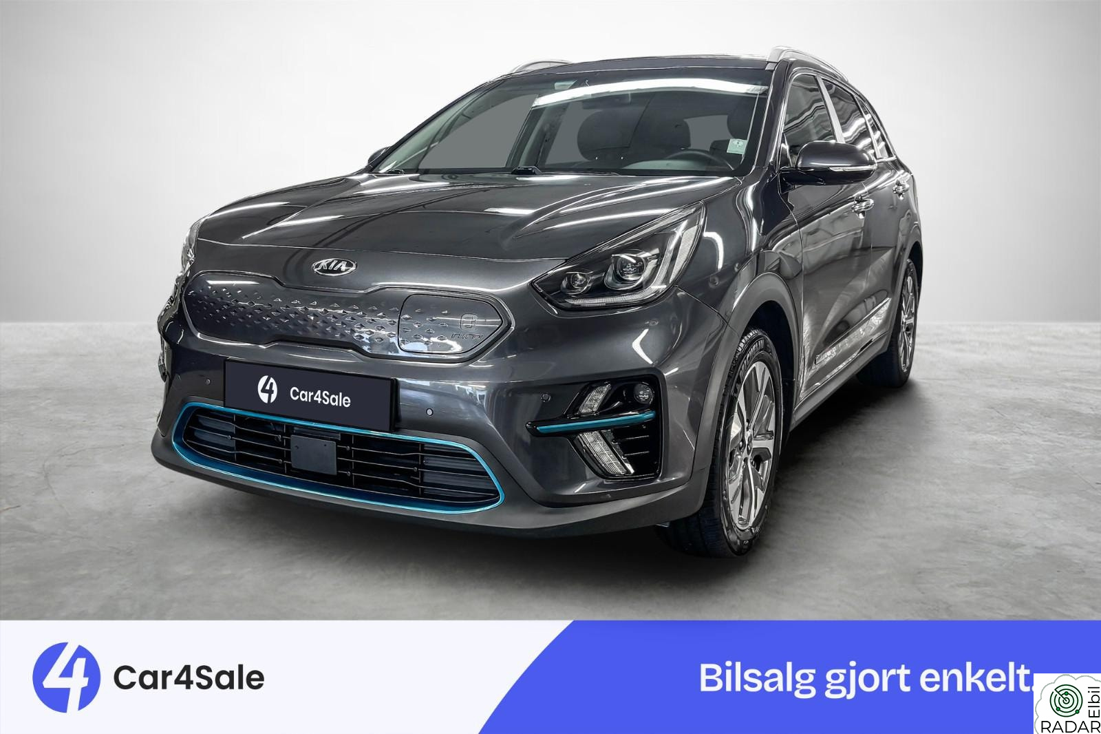KIA NIRO 64kwh 455km / Skinn / R.Kam / Soltak/ 7-år Garanti/ JBL