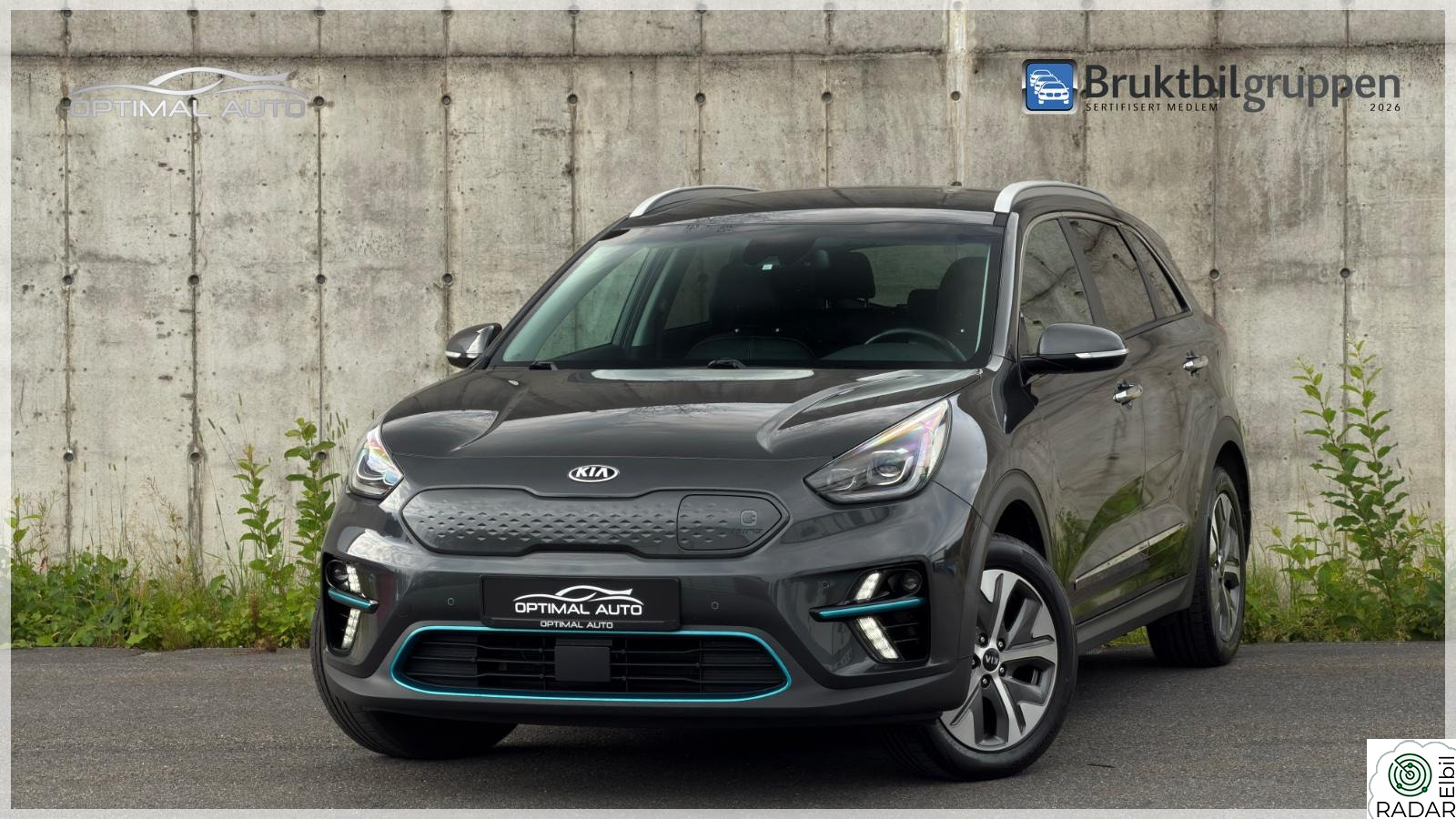 KIA NIRO 64 KWH 455 KM/LED/Carplay/R.kam/Navi/Rattvarme/ACC/JBL/