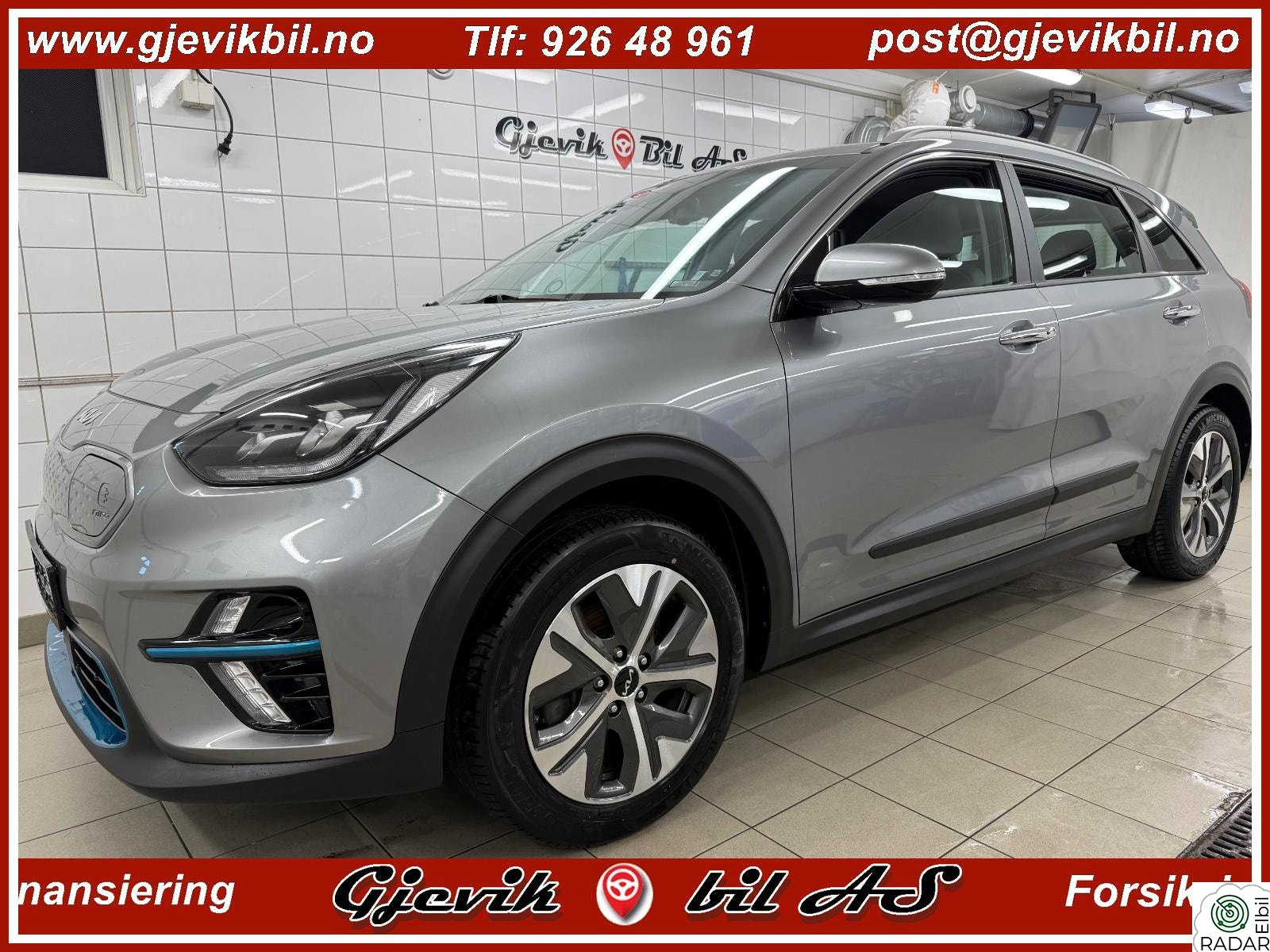 KIA NIRO 64 kw. denne bilen har hengerfeste. Alle servicer fulgt