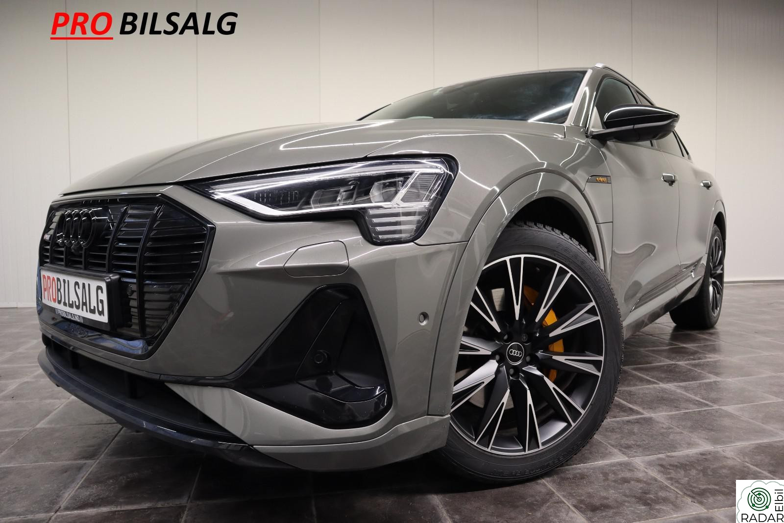 AUDI E TRON SPORTBACK 55 SPORTBACK55 BLACK E/S-LINE/PANO/H.FESTE/360KAMERA/NORSK