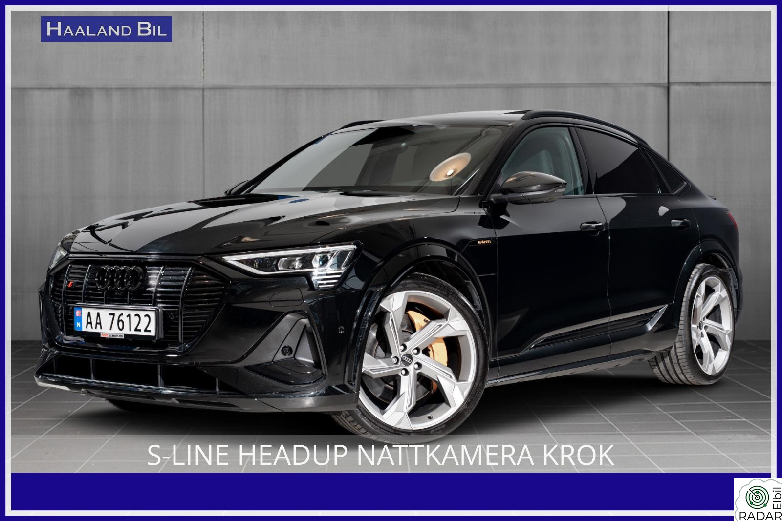 AUDI e-tron S Sportback 60S 2 x S-LINE HEADUP NATTKAMERA KROK BANG & OLUF 22"