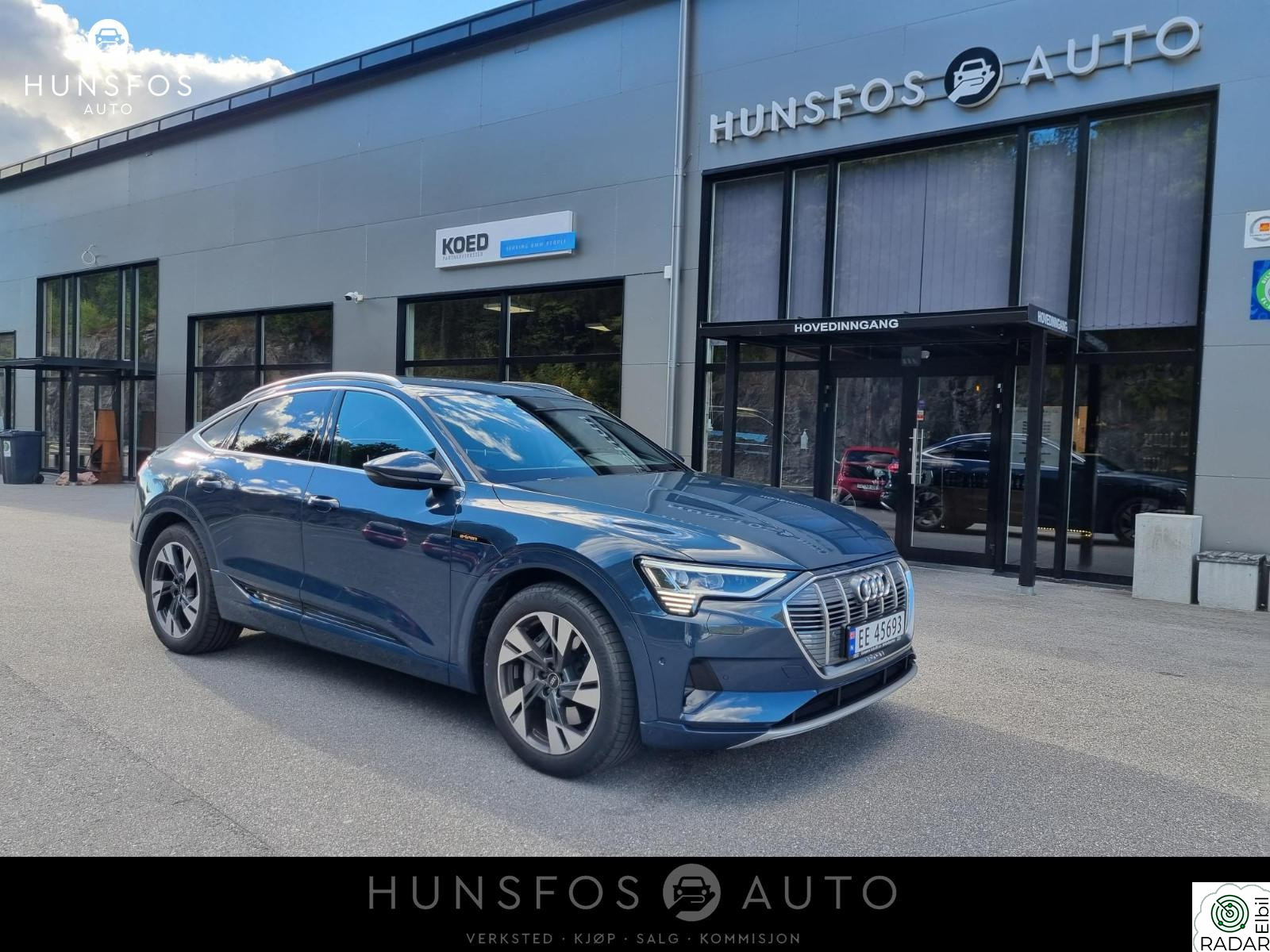 AUDI E TRON SPORTBACK 55 55 Advanced Sport -Matrix-Luft-Skinn-B&O-Norsk-360'