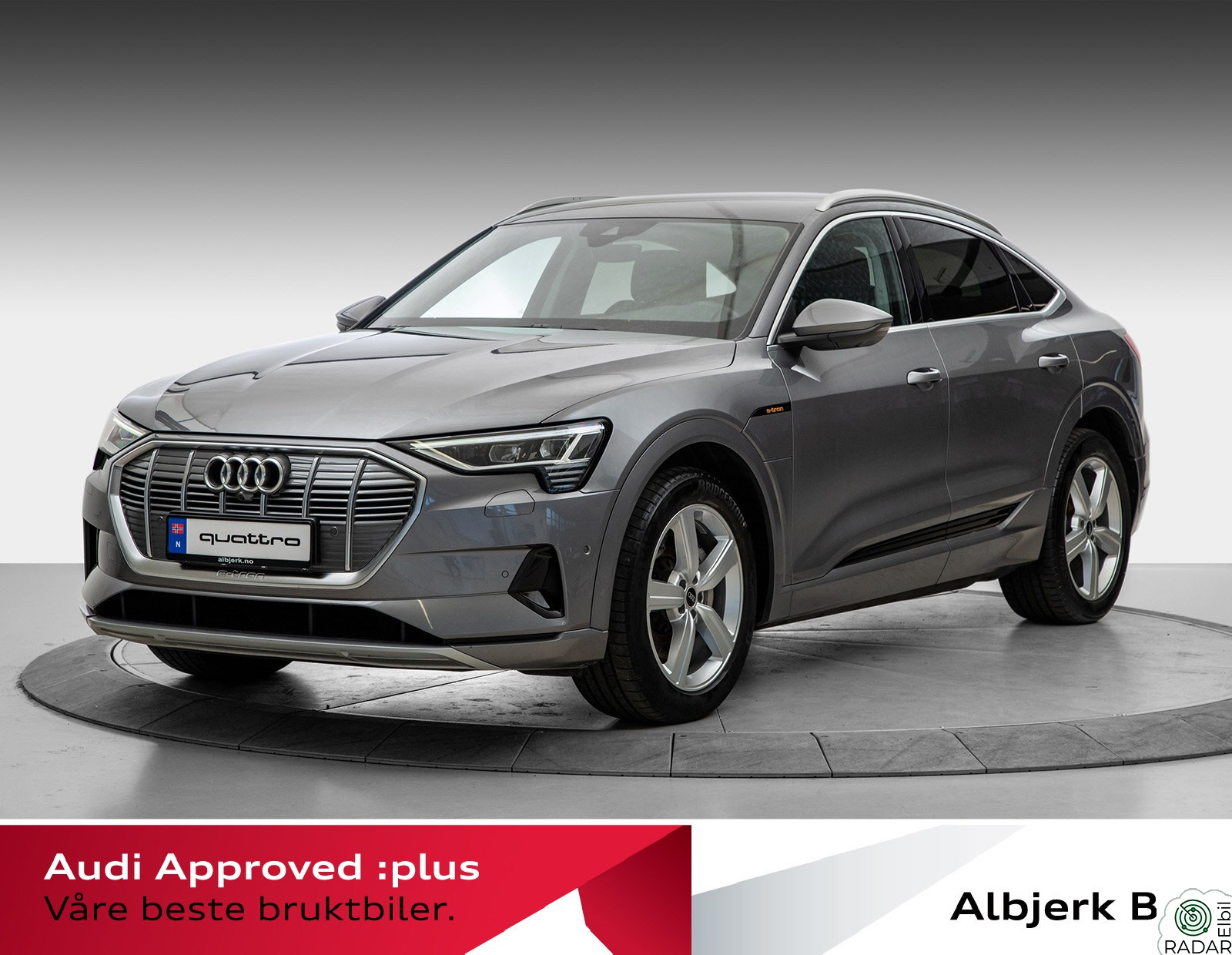 AUDI e-tron Sportback 55 55 Advanced Sport H-feste EL-alcantara seter 360 kamera