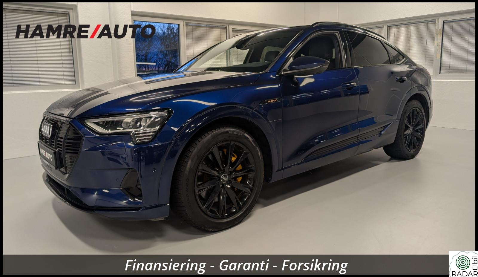 AUDI E TRON SPORTBACK 55 55/SortOptikk/BlackEdition/21"/Matrix/360Kamera/Krok++