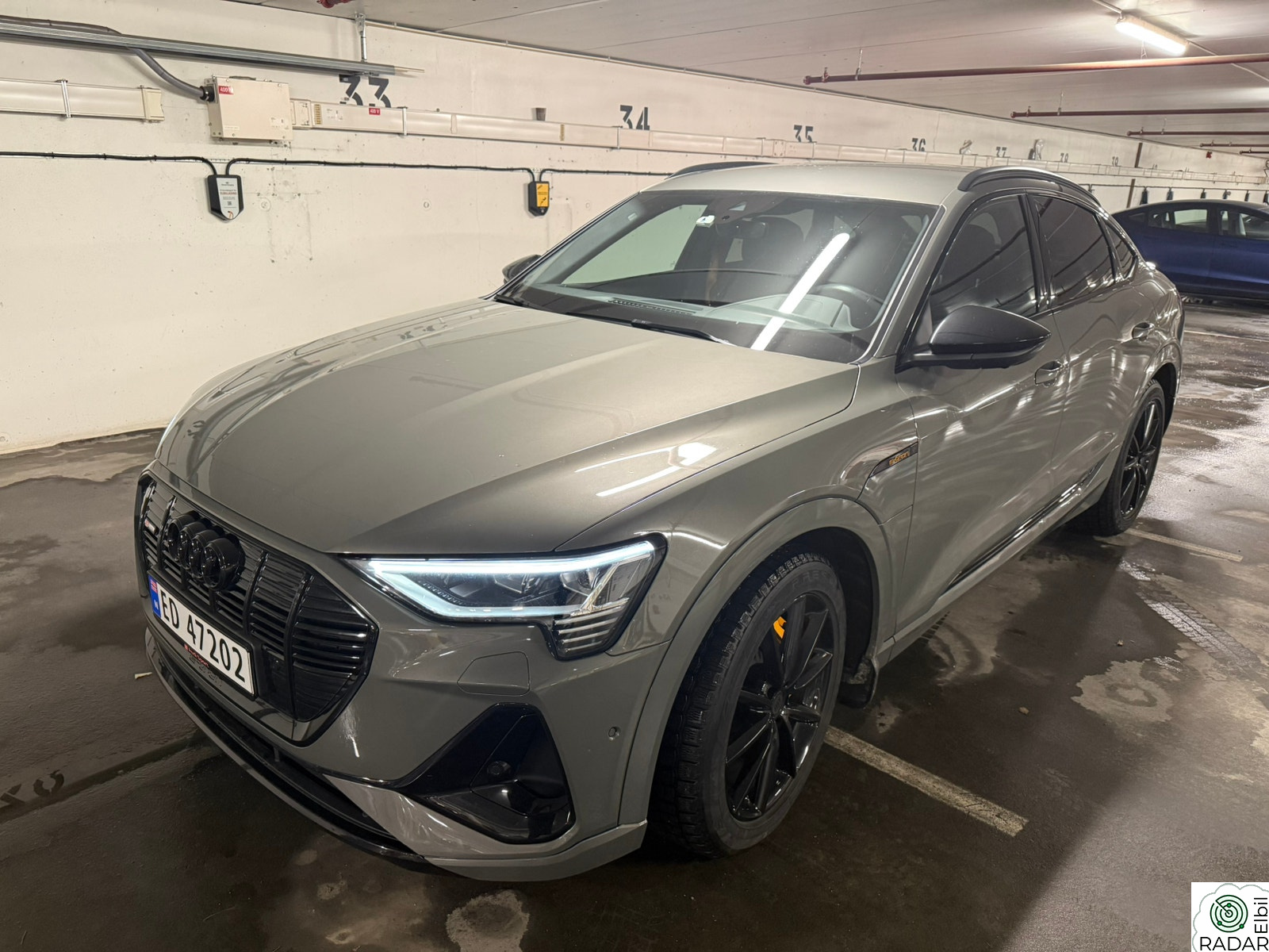 AUDI E TRON SPORTBACK 55 55 SB S Line Sport Black Edt. -360kam,Delskinn,Krok,21"